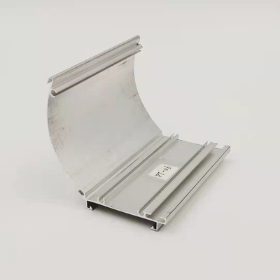อโนไดซ์ 6063 โปรไฟล์รางม่านอลูมิเนียม Rod Spring Tube Bottom
