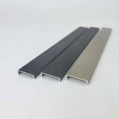 โปรไฟล์อลูมิเนียม Anodized U Shape สำหรับตกแต่งขอบกระเบื้อง
