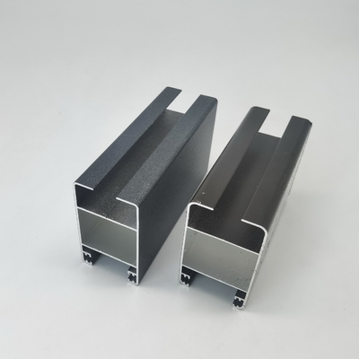 โปรไฟลอลูมิเนียมหน้าต่างเลื่อนสําหรับคอท ดิฟวอเรีย เงิน Anodized และผงเคลือบทองแดงและสีเทา flashy