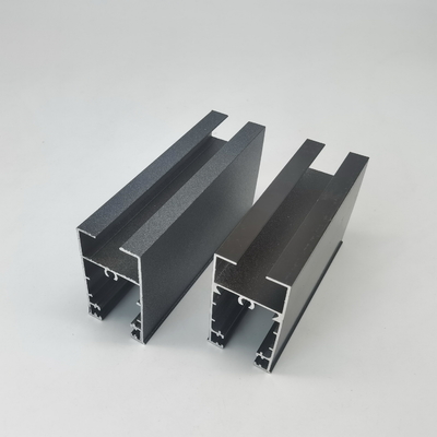โปรไฟลอลูมิเนียมหน้าต่างเลื่อนสําหรับคอท ดิฟวอเรีย เงิน Anodized และผงเคลือบทองแดงและสีเทา flashy