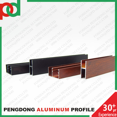 ช่องอลูมิเนียมรูปตัว U ลายไม้สำหรับราวบันได ระเบียง กันสาด ท่อส่งออกไปยังอเมริกาใต้