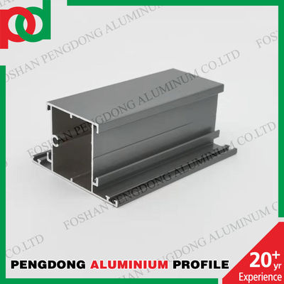 Black Powder Coated Aluminium Profile For Door Flame And Window Leaf In Congo Senegal