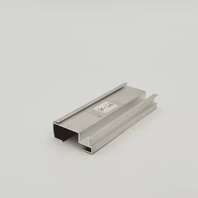 อโนไดซ์ 6063 โปรไฟล์รางม่านอลูมิเนียม Rod Spring Tube Bottom