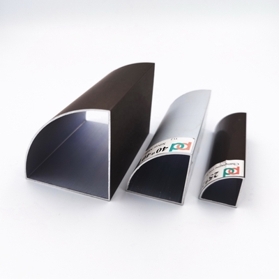 มุมโค้งมน Aluminium Square Tubing Powder Coated Aluminium Profile 25x25