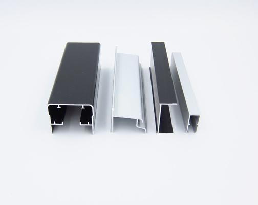 Silver Bronze T4 T7 กรอบหน้าต่างอลูมิเนียมอัดแรงป้องกันการกัดกร่อน