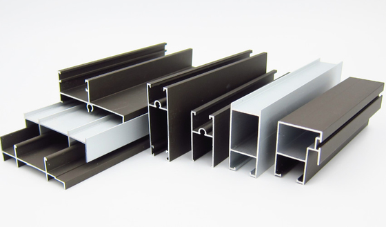 โปรไฟล์หน้าต่างบานเลื่อนอลูมิเนียมโคลอมเบีย Anodising