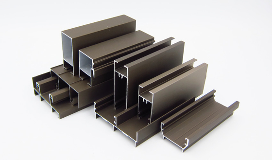 ชิลี โบลิเวีย เปรู อโนไดซ์ Aluminium C Profile Aluminium Window Extrusions