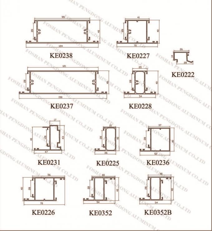 อโนไดซ์ Aluminium window and door Profile