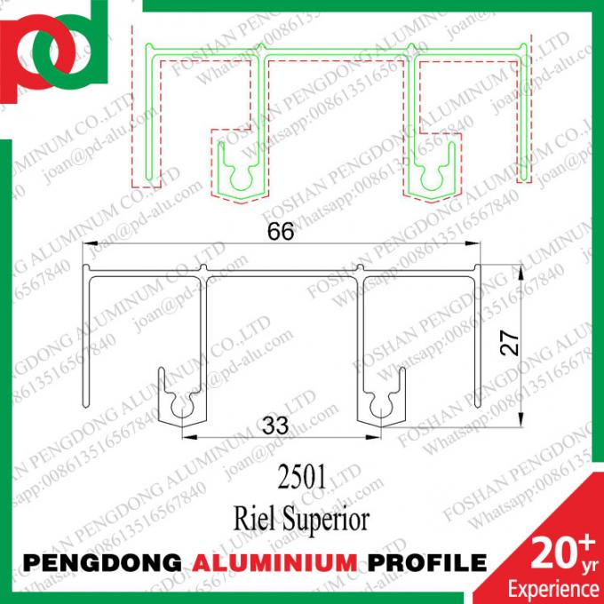 Factory Good Sale Chile ชุด Aluminium Profile For Window And Door