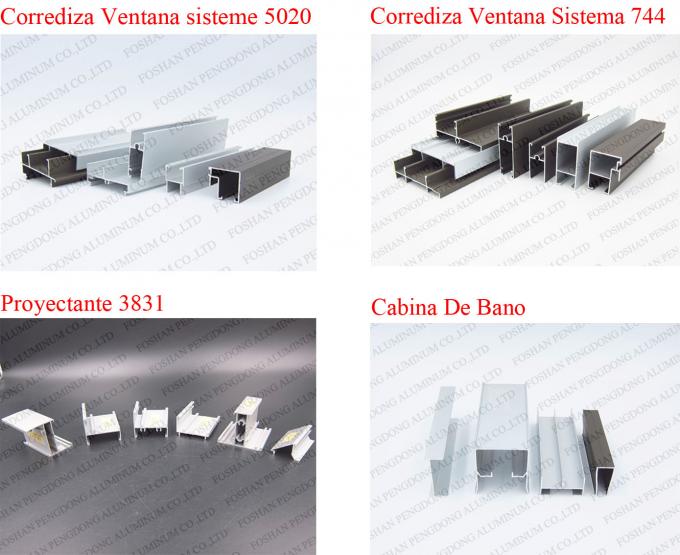 โปรไฟล์ Aluminium Window Aand Door Profile To Colombia Sliding 744